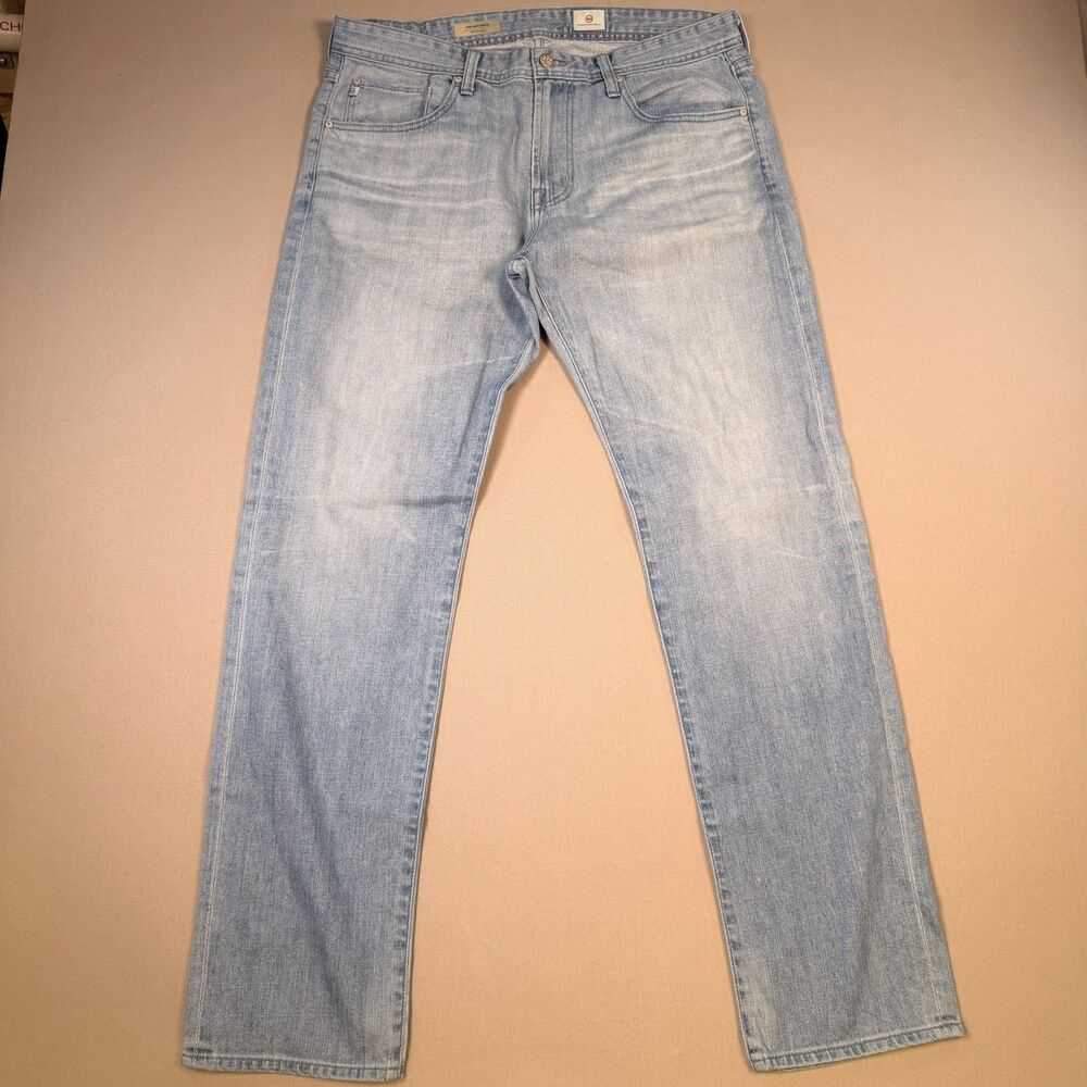 AG Adriano Goldschmied Pants Men's 36x32 Blue The Matchbox Slim Straight Preppy